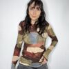 MAGLIA MISTO CASHMERE FANTASIA MILITARE