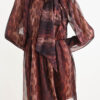 abito corto myastreet  leopardato con fiocco al collo