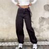 jeans baloon moro con cravatta