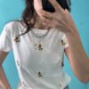 t-shirt in cotone orsetti