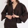 CAMICIA myastreet IN SANGALLO CON LACCETTI DAVANTI